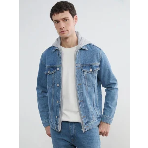 LCW Jeans İndigo Standart Kalıp Kapüşonlu Erkek Jean Mont