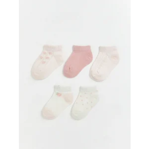 LCW baby Pembe Kız Bebek Patik Çorap 5li