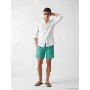 LCW SWIMWEAR Turkuaz Kısa Boy Erkek Deniz Şortu