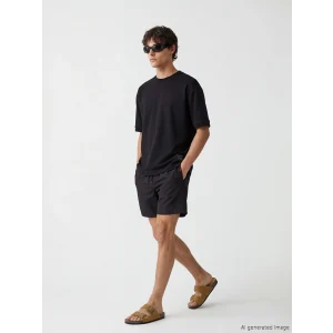 LCW SWIMWEAR Siyah Kısa Boy Erkek Deniz Şortu