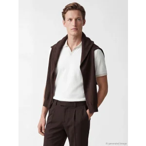 SOUTHBLUE Ekru Polo Yaka Strüktürlü Erkek Tişört