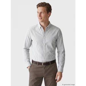 SOUTHBLUE Lacivert Regular Fit Çizgili Erkek Gömlek