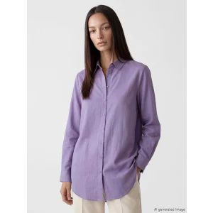 LCW EVERYDAY Lila Regular Fit Kadın Gömlek Tunik