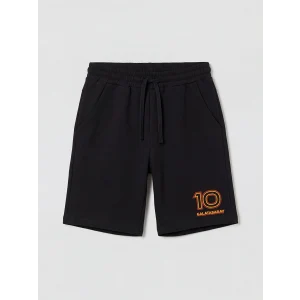 LCW Kids Siyah Galatasaray Baskılı Erkek Çocuk Şort