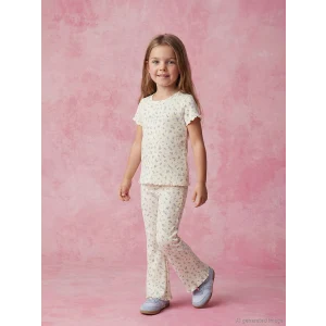 LCW Kids Ekru Kız Çocuk İspanyol Paça Tayt