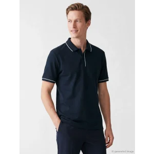 SOUTHBLUE Lacivert Polo Yaka Pike Erkek Tişört