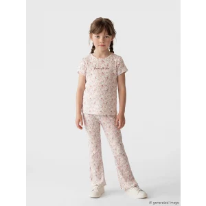 LCW Kids Ekru Kaşkorse Kız Çocuk İspanyol Paça Tayt