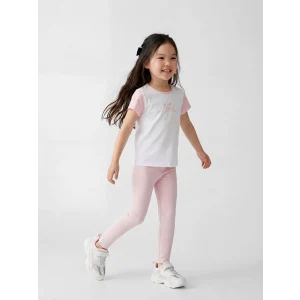 LCW Kids Pembe Beli Lastikli Kız Çocuk Tayt
