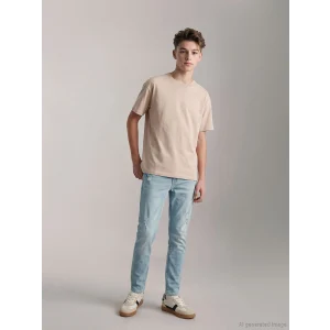 LCW Kids İndigo Yırtık Detaylı Süper Skinny Fit Erkek Çocuk Jean