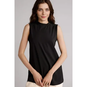 Defacto F9753AXBK81 Siyah Basıc Kolsuz Tunik