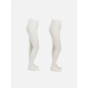 LCW Kids Beyaz Kelebek Desenli Kız Çocuk Külotlu Çorap 2li