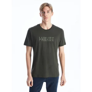 SOUTHBLUE Haki Bisiklet Yaka Kısa Kollu Baskılı Penye Erkek Tişört