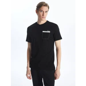 SOUTHBLUE Siyah Bisiklet Yaka Kısa Kollu Baskılı Penye Erkek Tişört