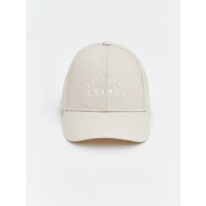 LCW ACCESSORIES Gri Yazı Nakışlı Erkek Çocuk Kep Şapka