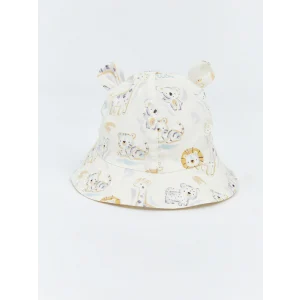 LCW baby Ekru Kulak Detaylı Erkek Bebek Bucket Şapka