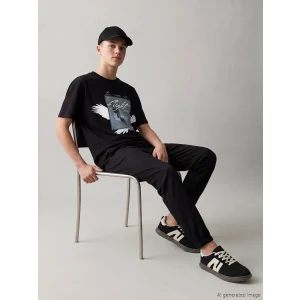 LCW Kids Siyah Beli Lastikli Erkek Çocuk Jogger Pantolon