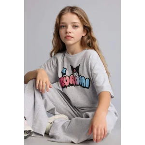 Defacto H2756A8GR28 Gri Hello Kitty  2li Takım Kız Çocuk