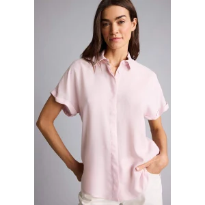Defacto H1482AXPN688 Pembe Regular Fıt Kısa Kollu Gömlek