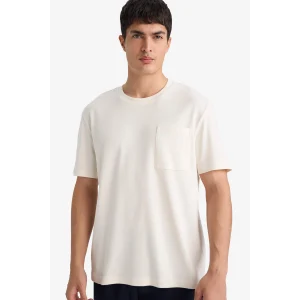 Defacto G1286AXER100 Ekru REGULAR FIT %100 Pamuk Tişört