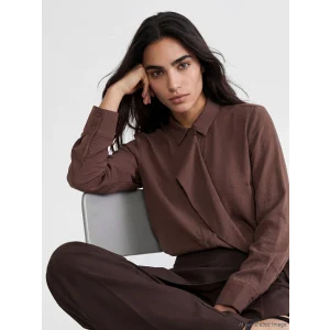 LCW EVERYDAY Kahverengi Modal Karışımlı Kadın Gömlek Tunik