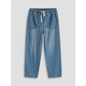 LCW Kids İndigo Beli Lastikli Erkek Çocuk Jean Pantolon