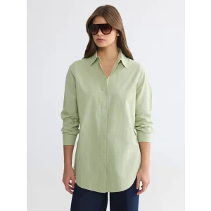 LCW EVERYDAY Yeşil Regular Fit Kadın Gömlek Tunik