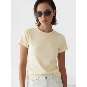 LCW Vision Bej Bisiklet Yaka Kadın Crop