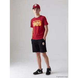 LCW Kids Kırmızı Galatasaray Baskılı Erkek Çocuk Tişört ve Şort