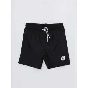 LCW Kids Siyah Hızlı Kuruyan UV Korumalı Erkek Çocuk Deniz Şortu