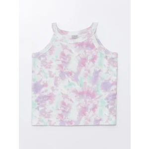 LCW Kids Karışık Halter Yaka Batik Desenli Kız Çocuk Atlet