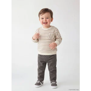 LCW baby Ekru Erkek Bebek Sweatshirt ve Jean Pantolon