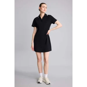 Defacto D9319AXBK81 Siyah Standart Fıt Pike Elbise