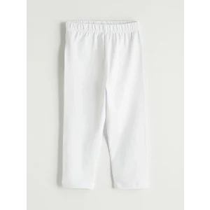 LCW Kids Beyaz Basic Kız Çocuk Tayt