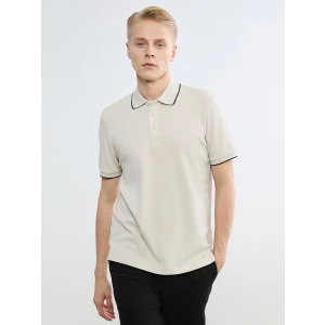 SOUTHBLUE Bej Polo Yaka Erkek Tişört