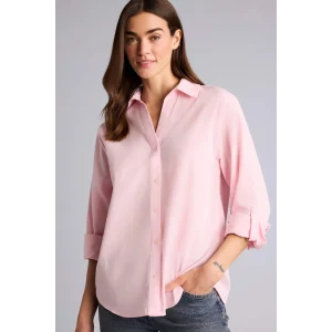 Defacto H1546AXPN633 Pembe Regular Fıt Uzun Kollu Gömlek