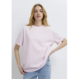 Mavi 1613884-70513 Mavi Logo Baskılı Pembe Tişört