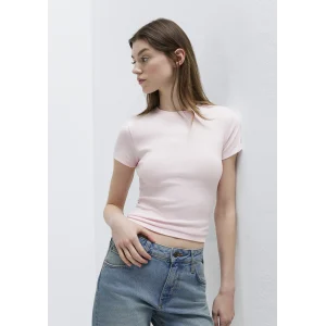 Mavi 1614180-89200 Pembe Basic Crop Tişört