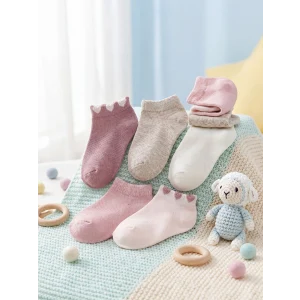 LCW baby Pembe Kız Bebek Patik Çorap 5li