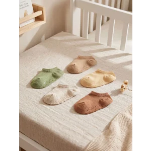 LCW baby Kahverengi Erkek Bebek Patik Çorap 5li