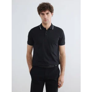 LCWAIKIKI Classic Siyah Polo Yaka Pike Erkek Tişört
