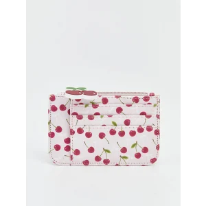 LCW ACCESSORIES Pembe Kiraz Baskılı Kadın Cüzdan