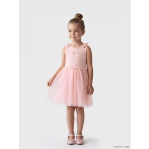 LCW Kids Pembe Fiyonk Detaylı Kız Çocuk Tütü Elbise