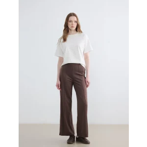 LCW Modest Kahverengi Beli Lastikli Soft Touch Kadın Eşofman Altı