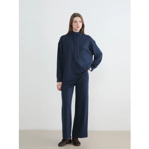 LCW Modest Lacivert Beli Lastikli Soft Touch Kadın Eşofman Altı