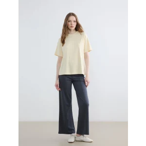 LCW Modest Antrasit Beli Lastikli Soft Touch Kadın Eşofman Altı