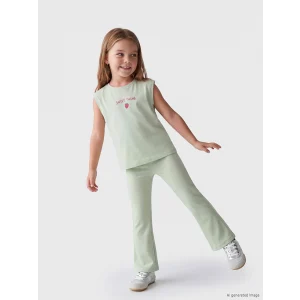 LCW Kids Yeşil Baskılı Kız Çocuk Takım