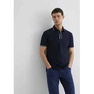 Mavi 0612648-80872 Yaka Detaylı Lacivert Polo Tişört