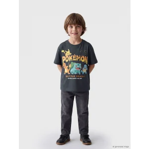 LCW Kids Antrasit Pokemon Baskılı Erkek Çocuk Tişört
