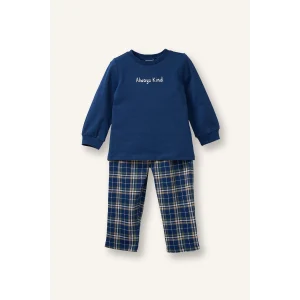 Defacto G7134A5NV30 Lacivert %100 Pamuklu Baskılı 2li Pijama Takımı Erkek Bebek