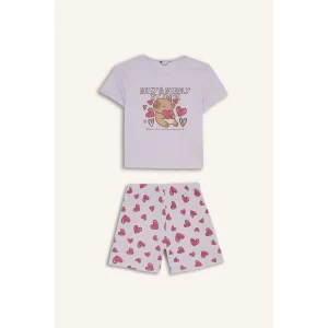 Defacto H8359A8PN256 Pembe Regular Fıt 2li Pijama Takımı Kız Çocuk